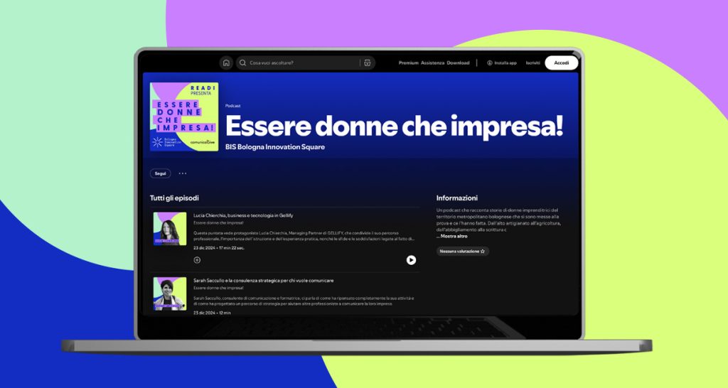 Essere donne, che impresa! Readi podcast centrale 1 1 Readi podcast centrale 1 1