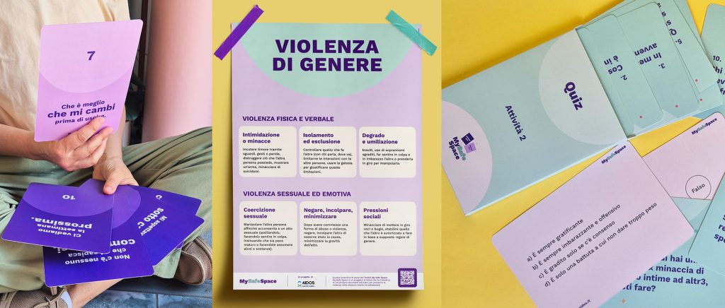 My Safe Space immagini del toolkit delle card sulla violenza di genere